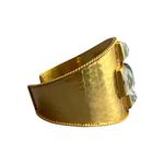 NWT Julie Vos Savoy Cuff Bracelet Iridescent Clear Crystal & Obsidian Black | Gold Photo 2