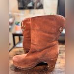UGG  Lynnea Size 9 Shearling Studded Brown Leather Heel Boots Photo 7