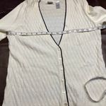 Emma James Emma & James V-neck Button‎ Front Cardigan Womens L cable knit White classic Photo 10