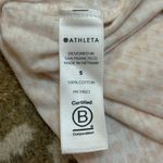 Athleta tan white cheetah print T-shirt women’s size small Photo 5