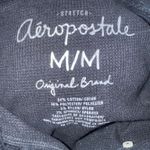 Aeropostale  Sparkly Medium Black Waffle Knit Henley Long Sleeve Top Y2K 2000s  Photo 5