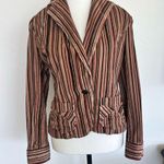 Bandolino Brown Blazer with Notched Lapels and 3/4 Sleeves Photo 4