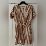 Lou & grey Lou &‎ Grey Tan and Cream Ikat Jumpsuit Size Small EUC Photo 2