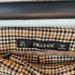 ZARA Checkered Plaid Skinny Ankle Pants Size Small Photo 7