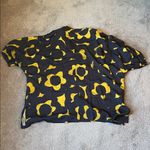 Lisa Bayne Black/Yellow Floral Two Piece Set SIZE L Black Size L Photo 5