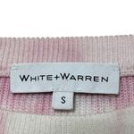 White + Warren Dip Dye Crew Neck Sweater Pink Cotton Blend Women’s Size Small Photo 9