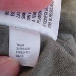 Knox Rose  SAGE GREEN FLOWY BOHO CROCHET DETAILED NECKLINE SHARKBITE HEM BLOUSE M Photo 11