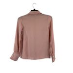 Women's Rose Pink Long Sleeve Shear Blouse Photo 1
