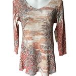 Reba NWT,  Sierra Sunrise Knit Tunic Top, Sz M Photo 2