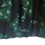 Topshop  Black Mini Pleated Floral Print Midi Skirt with Elastic Waist & Tie Belt Photo 7