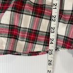 Brooks Brothers  Womens Button Up Shirt 4 Red Fleece Plaid Top Long Sleeve Cotton Photo 4