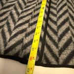 Talbots  Black and Gray Chevron Coat size S Photo 8
