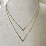 Victoria's Secret Victoria Secret double V rhinestone pendant necklace Photo 0