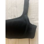 Shade & Shore   One Shoulder Textured  Bikini Top Black Women’s 32A New Photo 3