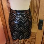 Rock 47 by wrangler sequined chevron mini skirt Black Size L Photo 3