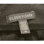 Eileen Fisher Charcoal Striped Ponte Square Neck Dress Photo 4