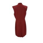 MM.LaFleur M.M. Lafleur‎ The Aditi Dress Tailored Shift Sleeveless Brick Red Size 12 Photo 9
