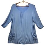 LOGO By Lori Goldstein  Tunic Top Blue XL Photo 0