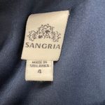 Sangria Navy Blue Orange Cream Striped Loose Fitting Mini Dress Size 4 Photo 7