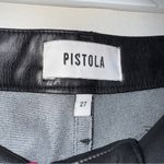 Pistola  Tammy High Rise Trouser in Slate Black Faux Leather Womens 27 Photo 7