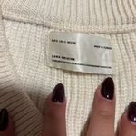 ZARA White Ribbed Knit Oversized Sweater Vest- Size Small Photo 7