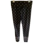 Lou & grey Black White Diamond High Rise Leggings Medium Photo 1