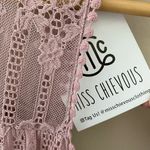 Miss Chievous NWT Women’s  Pink Lace Sleeveless Mini Dress Size Medium Photo 4