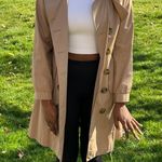 barney's new york Khaki Trench Coat Photo 2