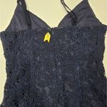 superdown  Aurora Lace Mini Dress in Navy XS Photo 8