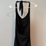Athleta  Black Halter Neck Maxi Dress Women's Flowy Bohemian Vacation Photo 6