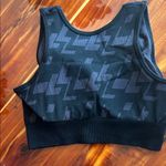 Mono B Black Geometric Sports Bra Photo 1