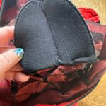 ECHT  Leder Vtg Red Leather cutout Leaves on Netting Jacket Sz M Medium Blazer Photo 11