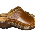 Josef Seibel Catalonia 80 Brandy Leather Mule Slide Sandals Size 6/37 comfort Brown Photo 5