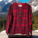 Vintage 80s 90s California Design Petite by Dorothy Samuel Blazer Jacket xl? Red Photo 0