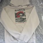 Bowery Hawaii, big waves forever tan hoodie Photo 0