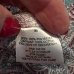 Hippie Rose  Sz MediumBlouse MaroonPink Paisley Bell Sleeve Crochet Boho Festival Photo 4