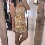 Blooming Jelly medium gold tropical print dress Photo 1
