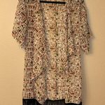 LuLaRoe MONROE Size SMALL Fringe Kimono Wrap Coverup Boho Ethnic Earthy Photo 0