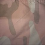 Gap  Pink Camo Utility Jackets Size Small Beige Tie Waist Stretch Cotton Photo 8