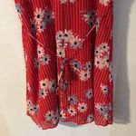 Madewell ‎ Daisy Society Button Wrap Dress Size 4 Red Floral Photo 11