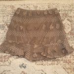 &merci 🌼 &merci tan/brown floral mini skirt Photo 0