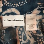 Alfred Dunner  size 16 Blue and White Tye dye butterfly Button-Down Shirt Photo 2