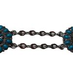 EXPRESS Turquoise Silver Medallion Belt Women’s Approx 39” Lobster Clip Closure Photo 0