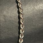 Women’s vintage dainty double wire twisted silver bangle bracelet‎ one size Photo 2