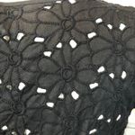 Talbots Black Daisy Eyelet Dress with white underneath & ribbon belt size 6 Photo 10