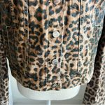 Veronica Beard Jeans Leopard Print Jean Cropped Jacket Photo 4