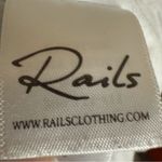 Rails Floral Print Drawstring Tie Linen Dress, Size Large Tropical Resortwear Photo 7