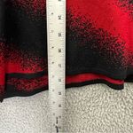 Ming Wang Long Sleeve Sweater Cardigan Collared Rhinestone Black Red Women's 3XL Photo 12