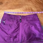 SKHOOP insulated outdoor mini puffer skirt Purple Zip Photo 10