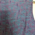 Benpin Womens Maxi dress Sleeveless Purple Blue Textured Side Slit Full Long Size XS Photo 4